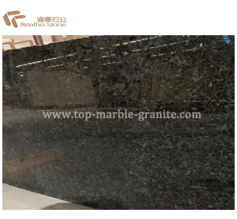 Angola black-polished slab