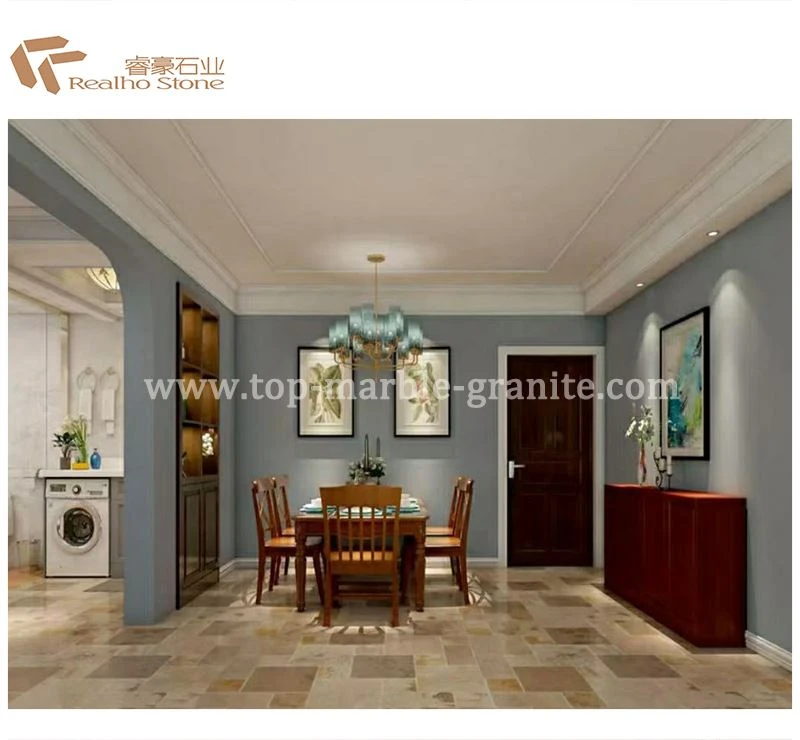 colorful travertine floor tile