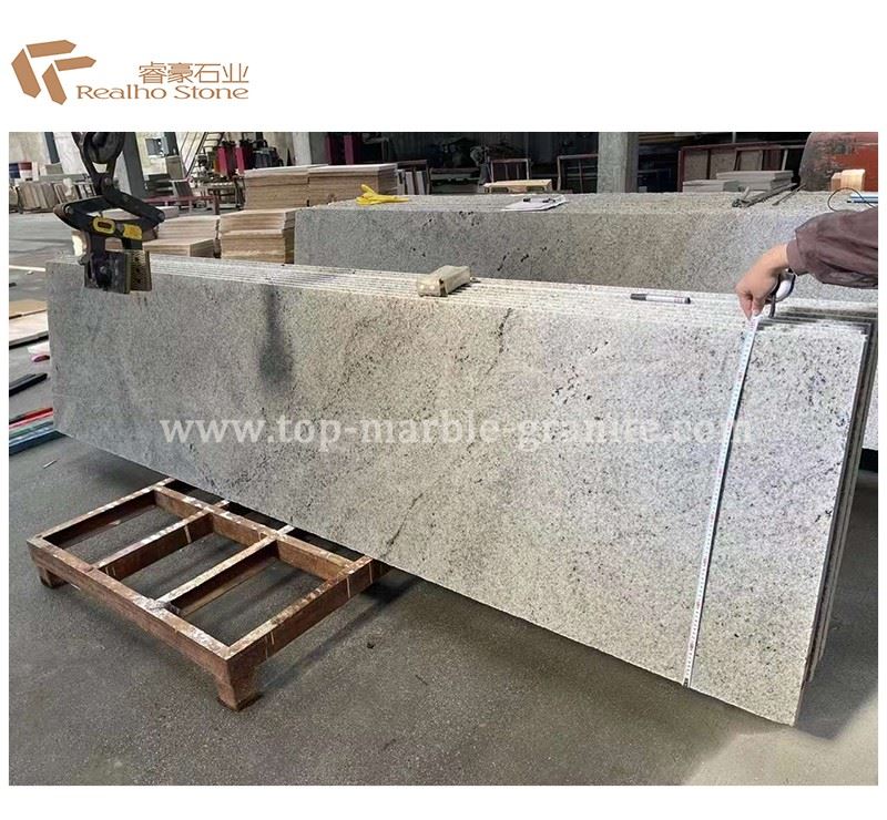 New kashmir white polished slab