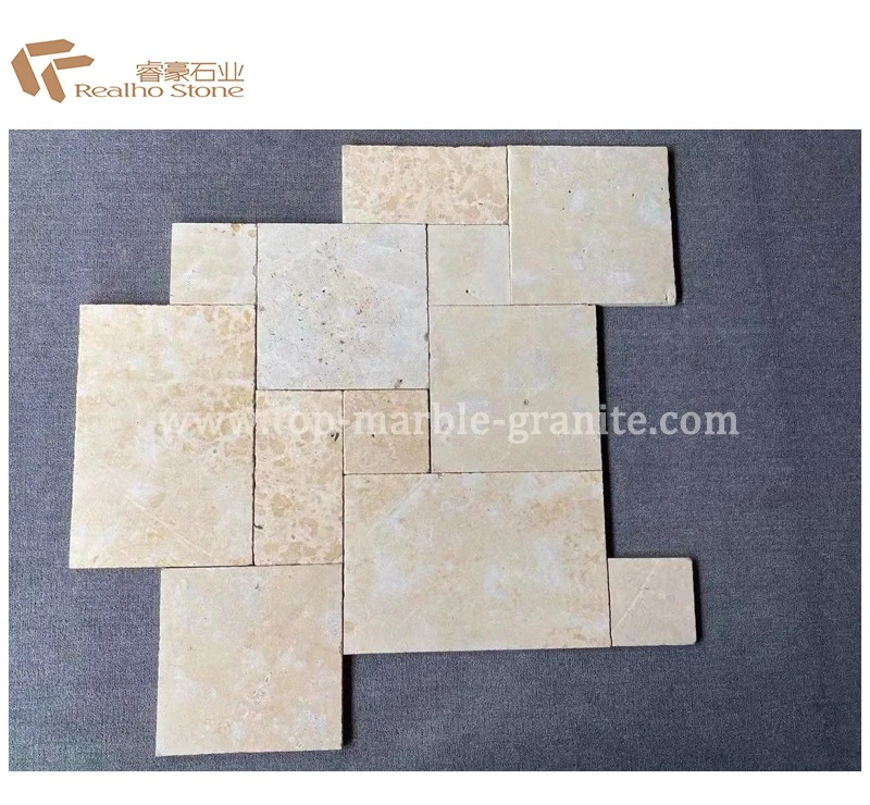 french pattern limestone pavers