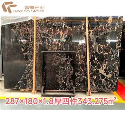 Đá cẩm thạch Portopo --- Tấm đá cẩm thạch đen cho lớp phủ Tường Tầng trên cùng của Đảo Đảo
