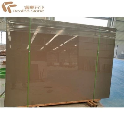 Tấm đá cẩm thạch bằng đá cẩm thạch màu nâu Bulgari Brown cho Tường gạch Tầng trên cùng của Đảo Đảo