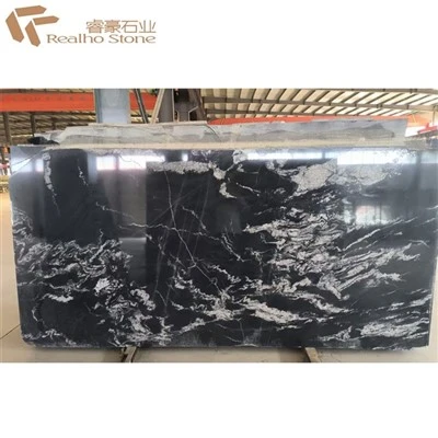 Vũ trụ Đá cẩm thạch đen --- Tấm đá cẩm thạch đen cho Tường gạch Tầng trên cùng của Đảo Đảo