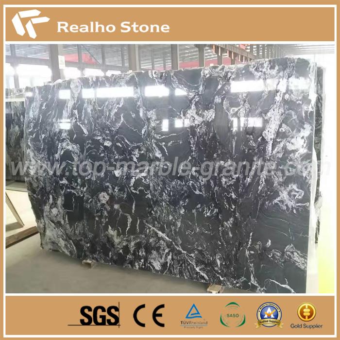 Imperial Black Exotic Granite Slabs For Flooring Designs
