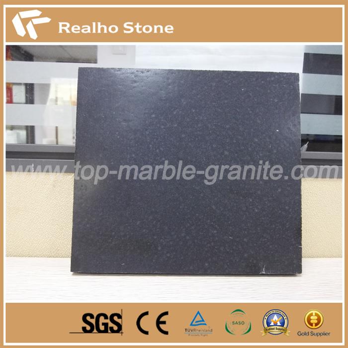 Tuyệt đối Đen Mông Cổ Da đen Kết thúc đá granite cho bàn