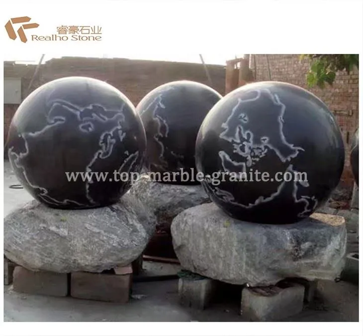 Custom Black Granite Fountain