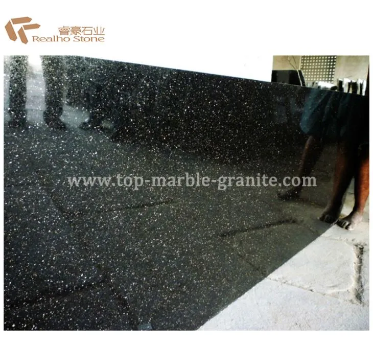 Tấm đá granite đen đánh bóng