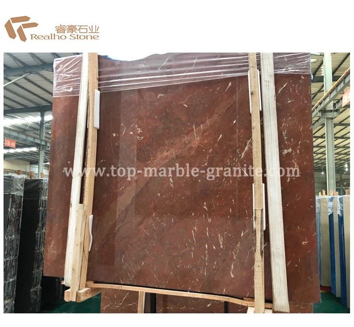 rosso alicante marble slab
