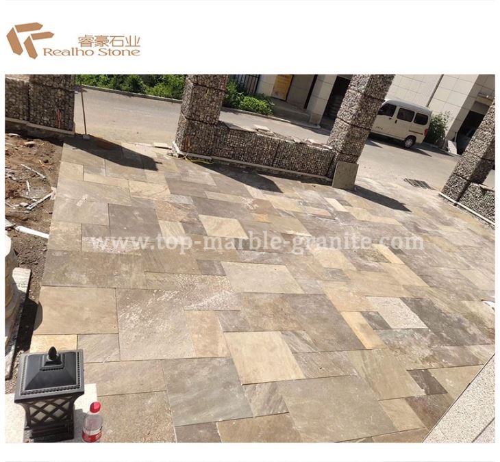Yellow Sandstone Tile For Wall Cladding