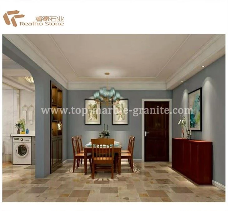 colorful travertine floor tile