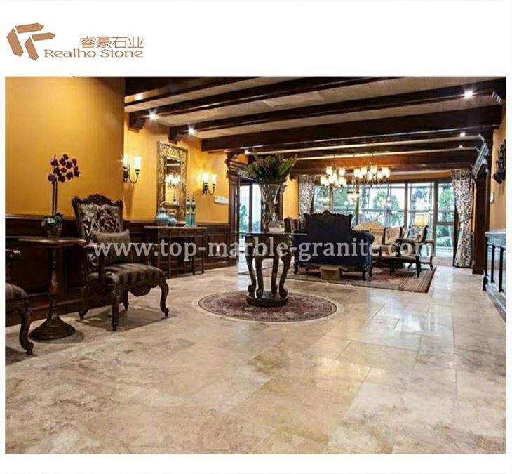 multi-colors travertine floor tiles