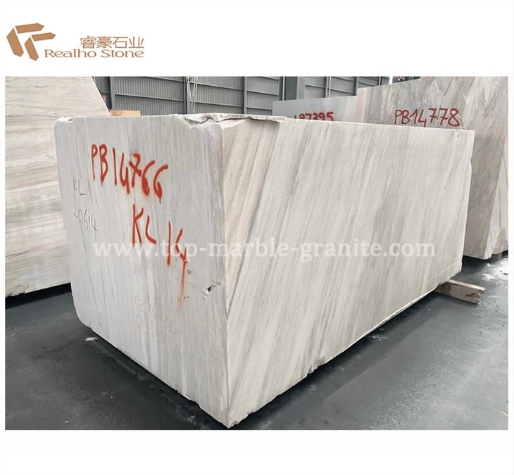 Palissandro White Marble Block