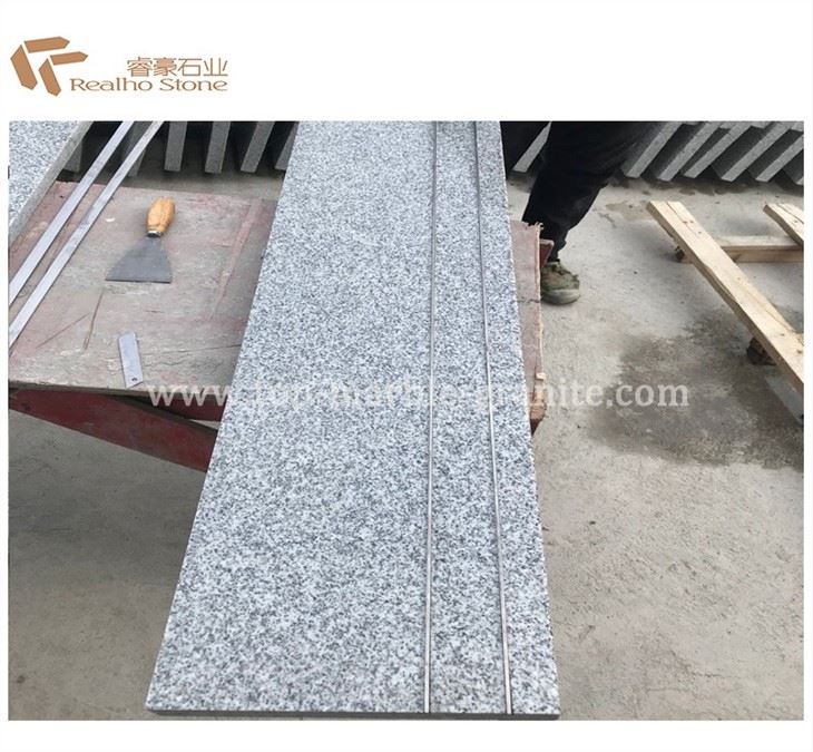 light grey granite slabs