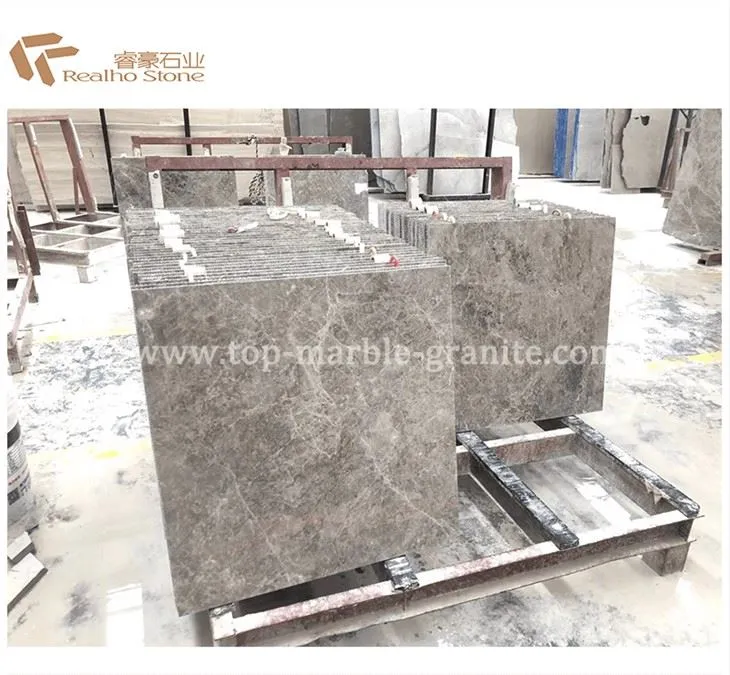 Gạch đá cẩm thạch màu xám Tundra được đánh bóng cho dự án khách sạn