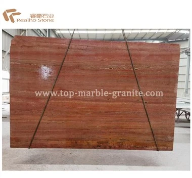 Các loại đá cẩm thạch Travertine đỏ
